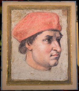 Portret kardynała, ok. 151320 (czarna, czerwona i biała kreda na papierze)